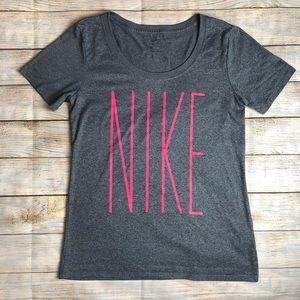 Women’s Nike gray and pink training tee